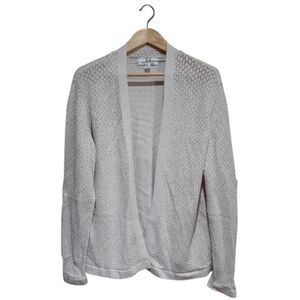 M Magaschoni Women's Knit Cardigan Sweater Beige Size XL